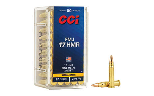 Ammunition CCI Ammunition Hunting 17HMR CCI 17HMR 20GR FMJ 50/2000 • Model: Hunting